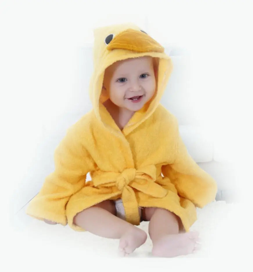 ANIMAL HOODED BATH ROBES