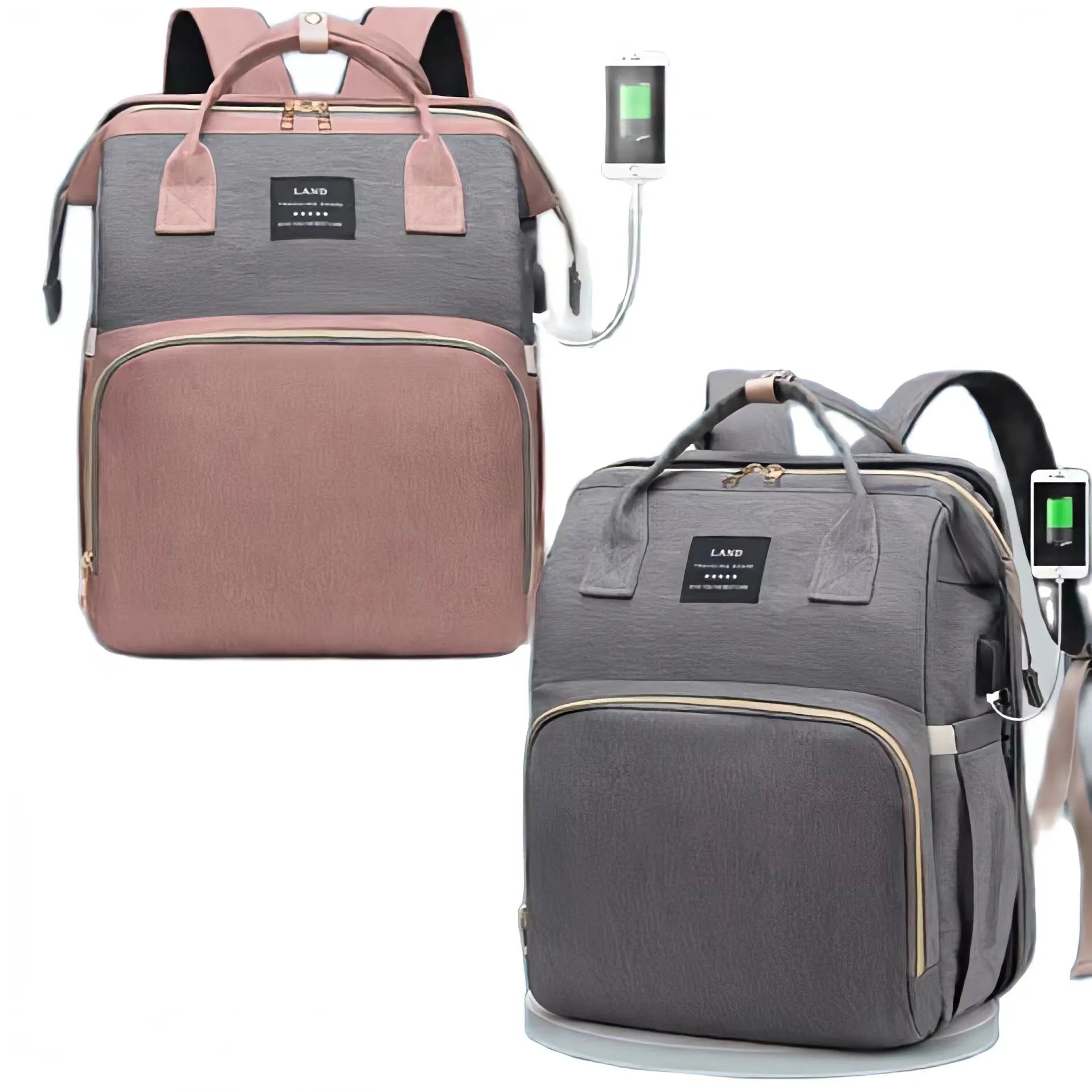 BABY DIAPER BAG WITH USB PORT