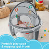 PORTABLE BASSINET WITH TOYS