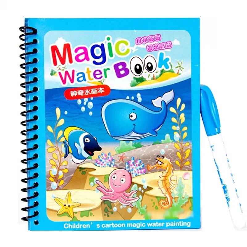 REUSABLE MAGIC WATER COLORING BOOKS