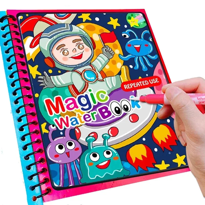 REUSABLE MAGIC WATER COLORING BOOKS