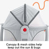 PORTABLE BASSINET WITH TOYS