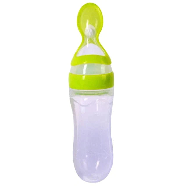 BABY FOOD SQUEEZE BOTTLE WITH SPOON