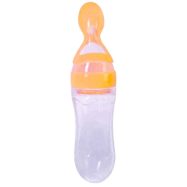 BABY FOOD SQUEEZE BOTTLE WITH SPOON